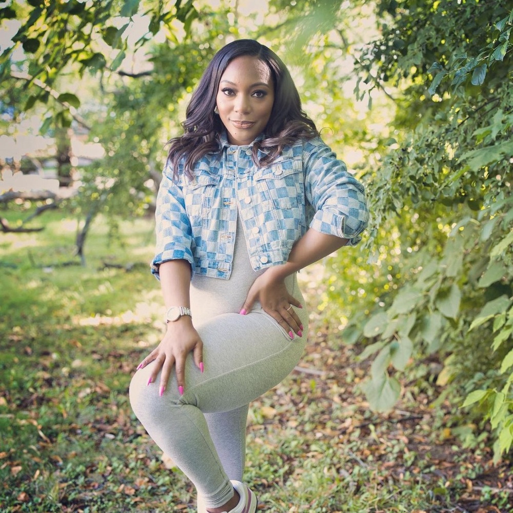 Checkered Blue Jean jacket